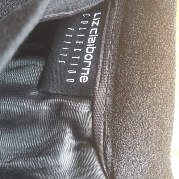 Liz Claiborne 2 petite blacwool lined pencil skirt - Picture 3 of 4